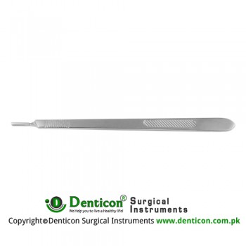 Scalpel Handle No. 3L Solid, Long Stainless Steel, 21.5 cm - 8 1/2"